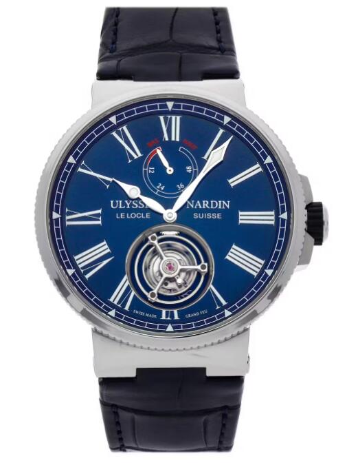 Review Best Ulysse Nardin Marine Tourbillon 1283-181/E3 watches sale